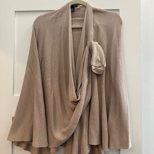Beige cardigan wrap